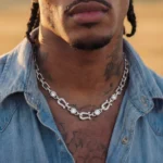 Moissanite Horseshoe Fortune Crypto Necklace