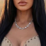 Moissanite Horseshoe Fortune Crypto Necklace