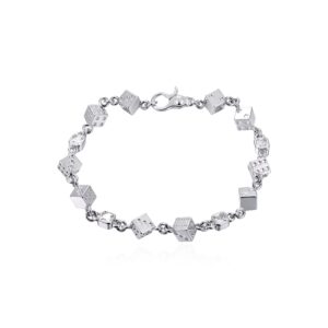 Premium Moissanite Icon Dice 8mm Bracelet