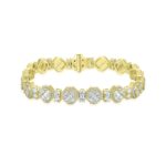 Moissanite Octagon Mix Cut Tennis 8mm Bracelet