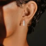 Elegant Moissanite S925 Classic Hoop Earrings