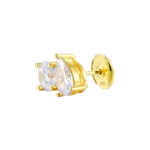 Premium Moissanite S925 Toi et Moi Round & Pear Stud Earrings