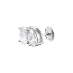 S925 Moissanite Toi et Moi Oval and Pear Earrings