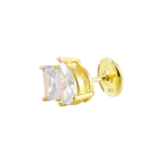 Emerald and Pear S925 Moissanite Toi et Moi Earrings