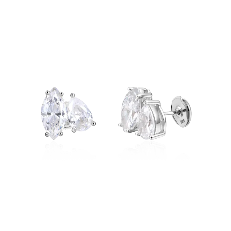 E25029SZW00-1_5e460c8a-acba-49f0-ae32-859f77c4b8c5 Marquise and Pear S925 Moissanite Toi et Moi Earrings
