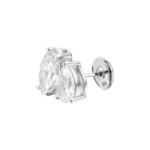 Marquise and Pear S925 Moissanite Toi et Moi Earrings