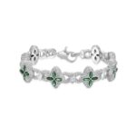 Classic Moissanite Luminous Clover Bracelet