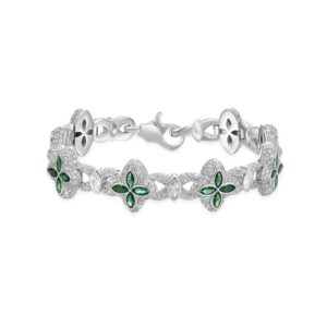 Classic Moissanite Luminous Clover Bracelet