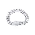 Premium 12mm Gold Cuban Link Bracelet with Moissanite Clasp