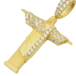 Micro Moissanite Cristo Redentor Pendant