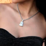 Moissanite Crucifix Blessed Jesus Pendant