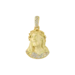 Moissanite Crucifix Blessed Jesus Pendant