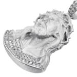 Moissanite Crucifix Blessed Jesus Pendant