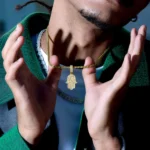 Luxury Double Layered Hamsa Moissanite Pendant