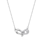 Locked Luck Horseshoe Moissanite Necklace