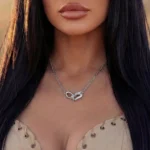 Locked Luck Horseshoe Moissanite Necklace