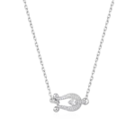 Luxury Moissanite Horseshoe Fortune Necklace