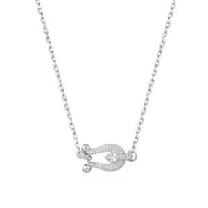 Luxury Moissanite Horseshoe Fortune Necklace
