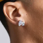 Marquise and Pear S925 Moissanite Toi et Moi Earrings