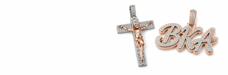moissanite pendant for men and women online