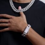 Moissanite 19mm-Round Cut Cuban Link Bracelet