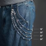 Luxury Moissanite Skull Dice Chain & Wallet Chain