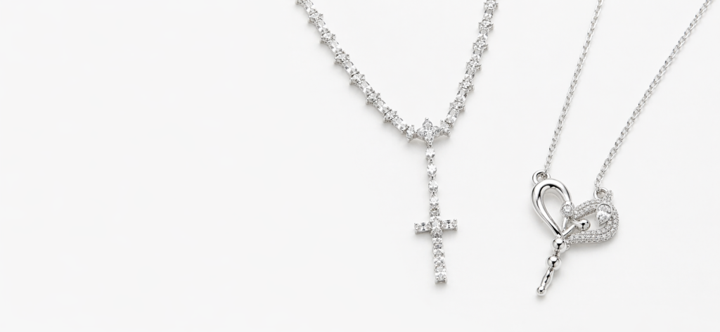 moissanite necklace for women and men online