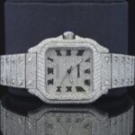 Casual Fully Iced Out Automatic Moissanite Men’s Watch