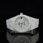 Marvellous Moissanite Diamond Automatic Watch with Swiss Movement
