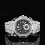 Iced Out Exceptional Moissanite Automatic Chronograph Waterproof Watch for Men