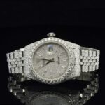 Luxury Moissanite Diamond Iced Out Watch With Chromalight Display