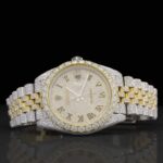 Two Tone Iced Out Jubilee Bracelet Automatic Moissanite Watch for Men