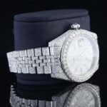 Luxury Moissanite Diamond Iced Out Watch With Chromalight Display