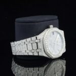 Marvellous Moissanite Diamond Automatic Watch with Swiss Movement