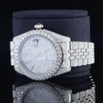 Luxury Moissanite Diamond Iced Out Watch With Chromalight Display
