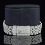 Luxury Moissanite Diamond Iced Out Watch With Chromalight Display