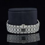 Marvellous Moissanite Diamond Automatic Watch with Swiss Movement