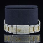 Iced Out Moissanite Diamond Embellished Analog Automatic Watch