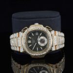 Iced Out Exceptional Moissanite Automatic Chronograph Waterproof Watch for Men