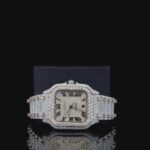 Fully Automatic Unique Iced Out Moissanite Watch