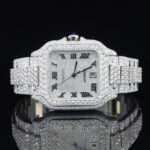 Brilliant Roman Number Moissanite Fully Iced Out Watch
