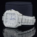 Brilliant Roman Number Moissanite Fully Iced Out Watch