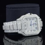 Brilliant Roman Number Moissanite Fully Iced Out Watch