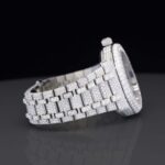 Unique Fully Iced Out Moissanite Diamond Automatic Watch for Men