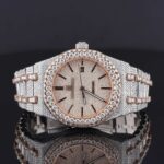 Fabulous Iced Out Automatic Analog Diamond Moissanite Watch
