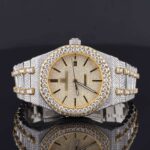 Fabulous Iced Out Automatic Analog Diamond Moissanite Watch
