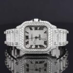 Fully Automatic Unique Iced Out Moissanite Watch