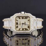 Fully Automatic Unique Iced Out Moissanite Watch