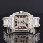 Fully Automatic Unique Iced Out Moissanite Watch