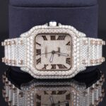 Fully Automatic Unique Iced Out Moissanite Watch